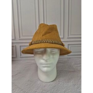 United Hatters Cap & Millinery Vintage Straw Fedora Hat Medium Lined